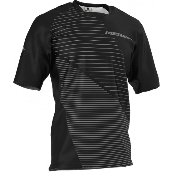 Tricou ciclism MERIDA FREERIDE TRIANGLE 10K scurt M negru/gri - 3275SEBLGR