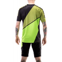 Tricou ciclism MERIDA FREERIDE TRIANGLE scurt verde/negru - 3275TRGRGR Tricou ciclism MERIDA FREERIDE TRIANGLE scurt verde/negru - 3275TRGRGR
