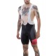 Pantaloni MERIDA CX DESIGN scurt cu bretele S negru/roșu 422 Pantaloni MERIDA CX DESIGN scurt cu bretele S negru/roșu 422