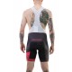 Pantaloni MERIDA CX DESIGN scurt cu bretele S negru/roșu 422 Pantaloni MERIDA CX DESIGN scurt cu bretele S negru/roșu 422