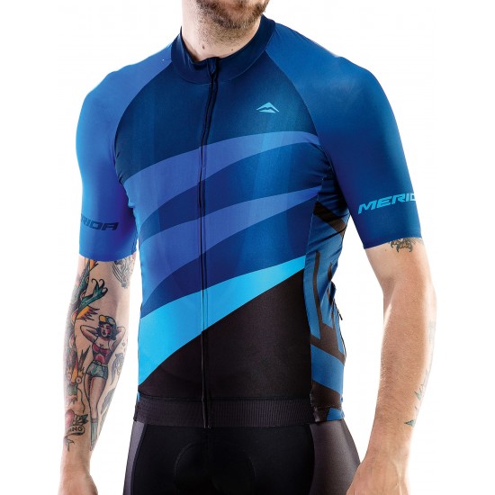 Mez MERIDA CX DESIGN PRO rövid 422 3XL kék fekete végig cipzár - 740703-422 Mez MERIDA CX DESIGN PRO rövid 422 3XL kék fekete végig cipzár - 740703-422