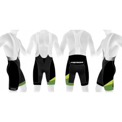 Pantaloni MERIDA CX DESIGN scurt cu bretele negru/verde - 740566-1015 Pantaloni MERIDA CX DESIGN scurt cu bretele negru/verde - 740566-1015