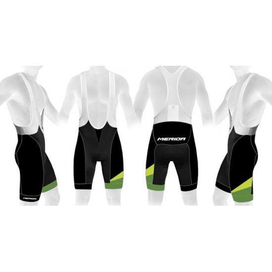 Nadrág MERIDA CX DESIGN rövid 1015 3XL FEKETE/ZÖLD - KANTÁROS - 740566-1015 Pantaloni MERIDA CX DESIGN scurt cu bretele negru/verde - 740566-1015
