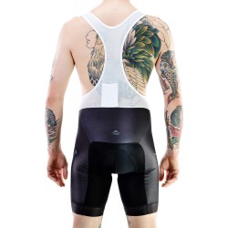 Pantaloni MERIDA RHOMBE DESIGN scurt cu bretele gri/negru - 740566-435 Pantaloni MERIDA RHOMBE DESIGN scurt cu bretele gri/negru - 740566-435