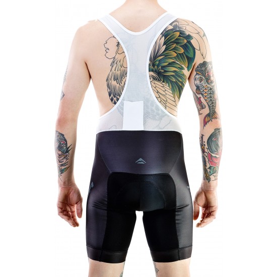 Nadrág MERIDA RHOMBE DESIGN rövid kantáros szürke/fekete - 740566-435 Pantaloni MERIDA RHOMBE DESIGN scurt cu bretele gri/negru - 740566-435
