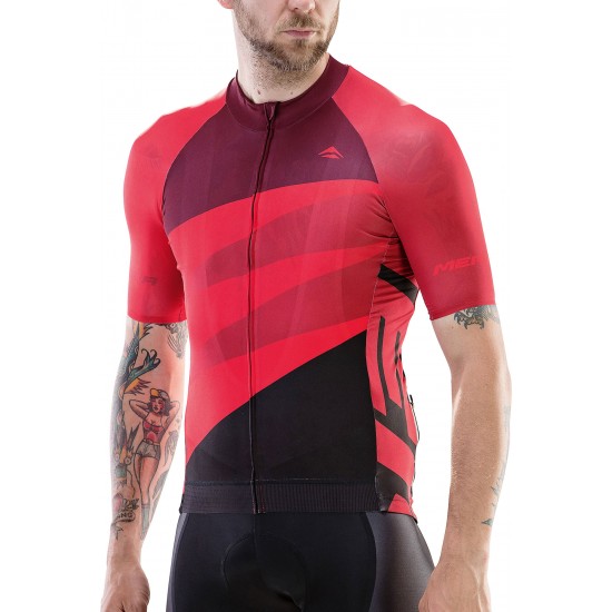 Tricou ciclism MERIDA CX DESIGN scurt negru fermoar lung roșu/negru - 15512T0422 Tricou ciclism MERIDA CX DESIGN scurt negru fermoar lung roșu/negru - 15512T0422