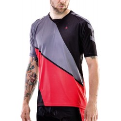 Tricou ciclism MERIDA FREERIDE TRIANGLE scurt roșu/negru - 3275TRREGR