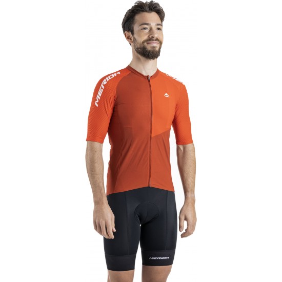 Tricou ciclism MERIDA RAZOR 255 scurt roșu fermoar lung Tricou ciclism MERIDA RAZOR 255 scurt roșu fermoar lung