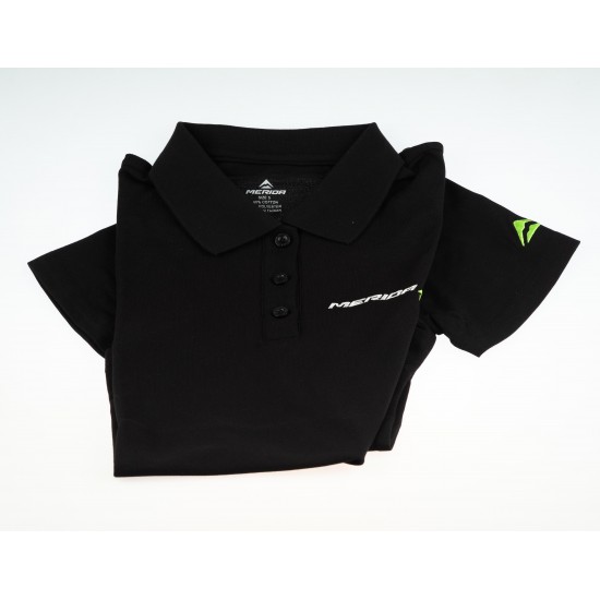 Tricou Polo MERIDA BRAND DAMĂ scurt guler M negru Tricou Polo MERIDA BRAND DAMĂ scurt guler M negru