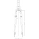 Furcă CENTURION CROSS SPEED carbon 300mm / 1-1/8 Furcă CENTURION CROSS SPEED carbon 300mm / 1-1/8