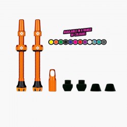 Valve tubeless Muc-Off Tubeless Valves V2 60mm Portocaliu Valve tubeless Muc-Off Tubeless Valves V2 60mm Portocaliu