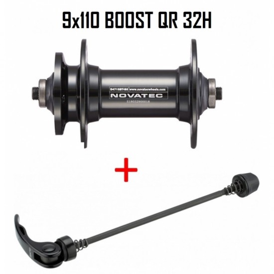 Butuc Fata NOVATEC D471SBT-B5 (QR boost) 5x110 Black 32H Butuc Fata NOVATEC D471SBT-B5 (QR boost) 9x110 Black 32H