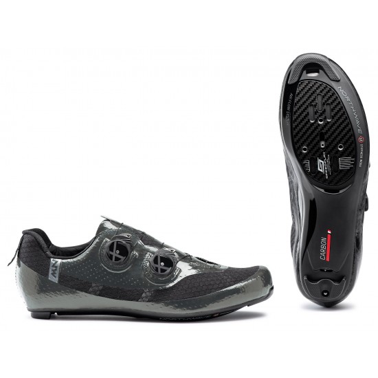 Cipő NORTHWAVE ROAD MISTRAL PLUS 45,5 metálszürke