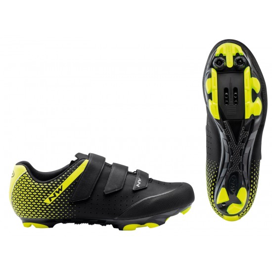 Cipő NORTHWAVE MTB ORIGIN 2 43,5 fekete/fluo sárga