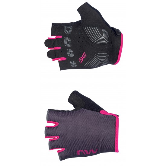 Kesztyű NORTHWAVE ACTIVE WMN NŐI RÖVID S SÖTÉTSZÜRKE/PINK