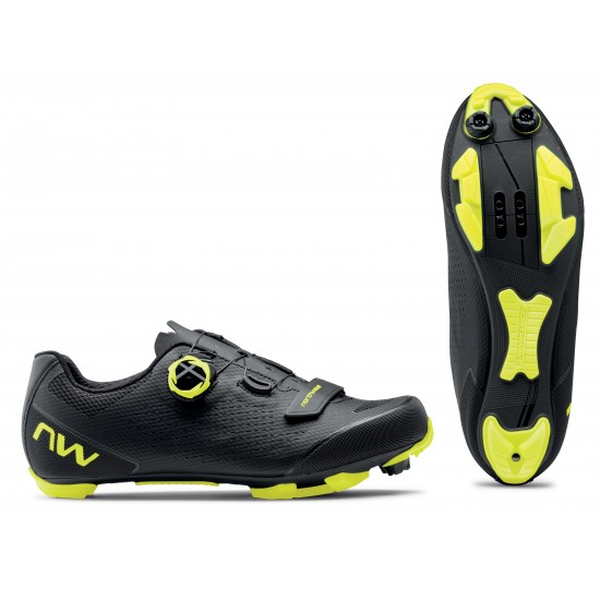 Cipő NORTHWAVE MTB RAZER 2 41 fekete/fluo sárga Cipő NORTHWAVE MTB RAZER 2 fekete/fluo sárga