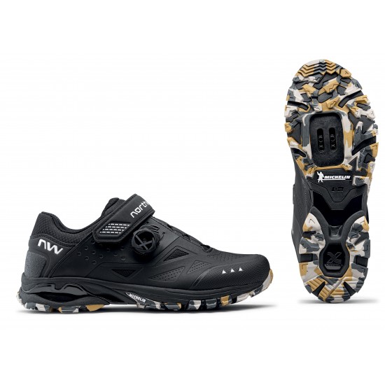 Cipő NORTHWAVE ALL TER. SPIDER PLUS 3 41 fekete/camo Cipő NORTHWAVE ALL TER. SPIDER PLUS 3 41 fekete/camo