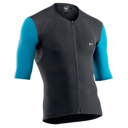 Tricou ciclism NORTHWAVE EXTREME scurt negru/albastru