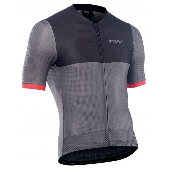 Mez NORTHWAVE STORM AIR RÖVID 3XL SÖTÉTSZÜRKE/PIROS