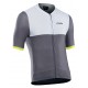 Tricou ciclism NORTHWAVE STORM AIR scurt gri/fluo galben