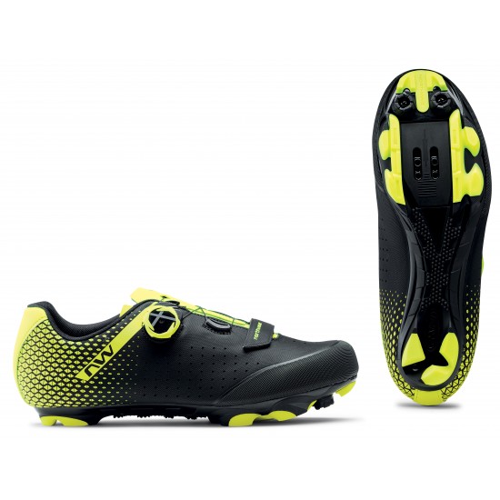 Cipő NORTHWAVE MTB ORIGIN PLUS 2 48 fekete/fluo sárga