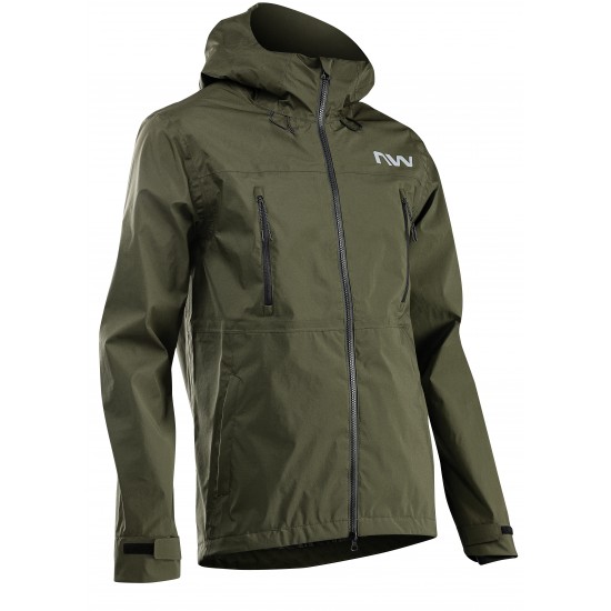 Jachetă NORTHWAVE NOWORRY HARDSHELL verde Jachetă NORTHWAVE NOWORRY HARDSHELL verde