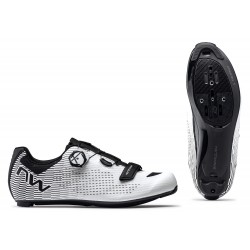 PANTOFI NORTHWAVE ROAD STORM CARBON 2 42 ALB/NEGRU PANTOFI NORTHWAVE ROAD STORM CARBON 2 42 ALB/NEGRU