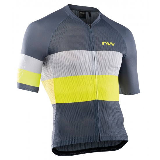 Mez NORTHWAVE BLADE AIR RÖVID L SÖTÉTSZÜRKE/FLUO SÁRGA Mez NORTHWAVE BLADE AIR RÖVID L SÖTÉTSZÜRKE/FLUO SÁRGA