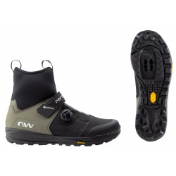 Cipő NORTHWAVE MTB KINGROCK PLUS GTX 42 téli, fekete/zöld Cipő NORTHWAVE MTB KINGROCK PLUS GTX 42 téli, fekete/zöld