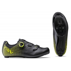 CIPŐ NORTHWAVE ROAD STORM CARBON 2 43,5 FEKETE/FLUO SÁRGA