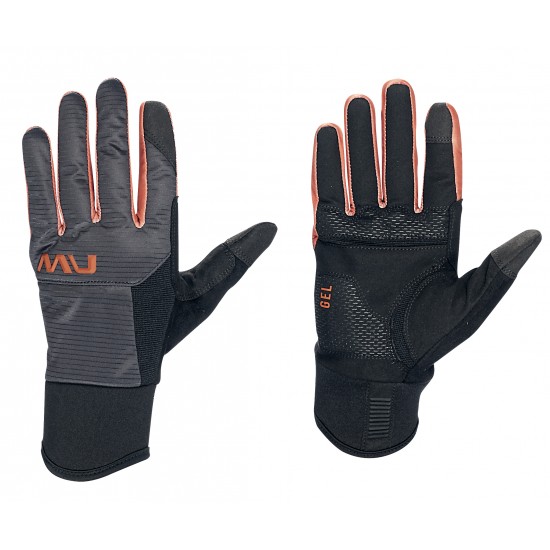 Kesztyű NORTHWAVE téli FAST GEL XL hosszú, fekete/fahéj Kesztyű NORTHWAVE téli FAST GEL XL hosszú, fekete/fahéj