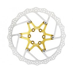 Disc frana Reverse Discrotor 180mm aluminiu/otel auriu