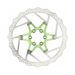 Disc frana Reverse Discrotor 180mm aluminiu/otel verde deschis Disc frana Reverse Discrotor 180mm aluminiu/otel verde deschis