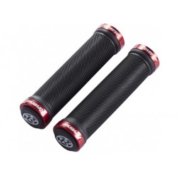 Mansoane Reverse Spin Lock-On negru/rosu 30mm Mansoane Reverse Spin Lock-On negru/rosu 30mm