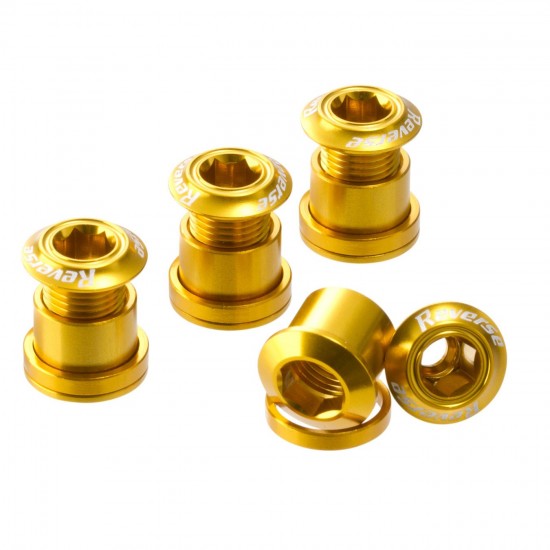 Set 4 suruburi angrenaj Reverse Chainring Bolt Aurii Set 4 suruburi angrenaj Reverse Chainring Bolt Aurii