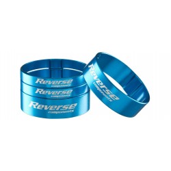 Set distantiere Reverse 1.1/8 aluminiu albastru deschis Set distantiere Reverse 1.1/8 aluminiu albastru deschis