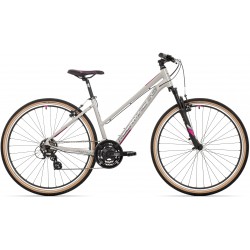 Bicicleta Rock Machine Crossride 100 Lady 29 Gloss Grey/Grey/Crimson 19.0 - (L)