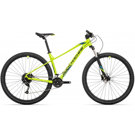 Bicicleta Rock Machine Torrent 20-29 29 Galben Fluo/Negru/Albastru XXL-23 Bicicleta Rock Machine Torrent 20-29 29 Gloss Radioactive Yellow /Black/Petrol Blue 23.0 - (XXL)