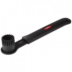 CHEIE BUTUC PEDALIER CU CANELURI RFR 40204 NEGRU