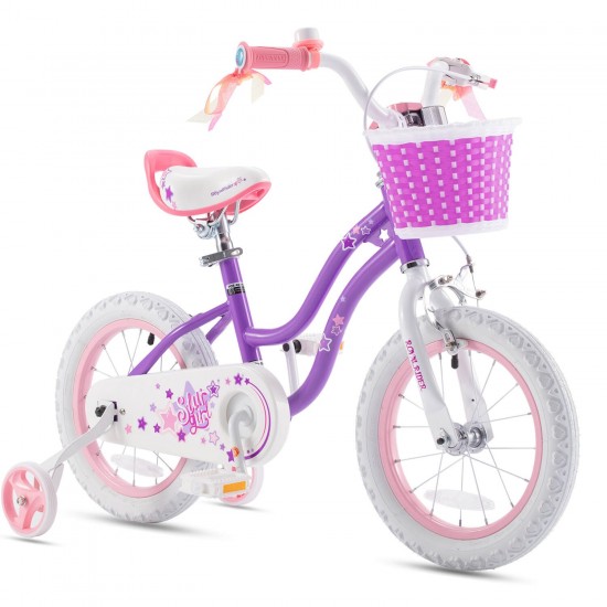 Bicicleta RoyalBaby Star Girl Coaster Brake 14 Purple