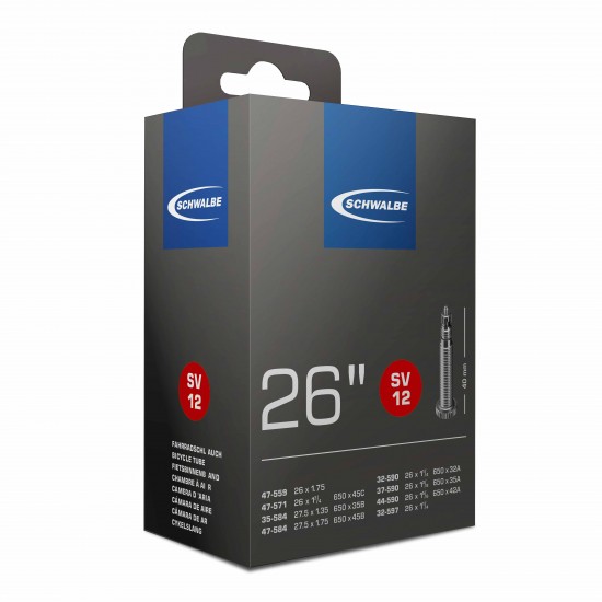 Camera SCHWALBE SV12 30/47-559/597 IB 40mm Camera SCHWALBE SV12 30/47-559/597 IB 40mm