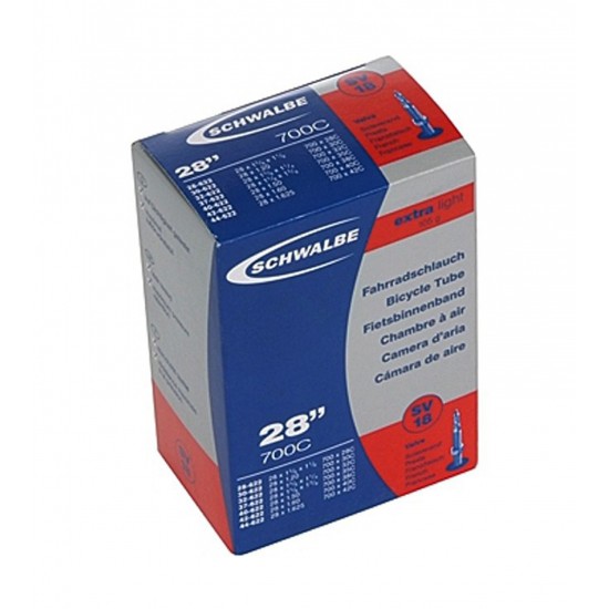 Camera SCHWALBE SV18 EXTRA LIGHT 28(28/44-622) EK 40mm