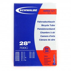 Camera SCHWALBE SV20 Extra Light 28 (18/25-622/630) EK 80mm Camera SCHWALBE SV20 Extra Light 28 (18/25-622/630) EK 80mm