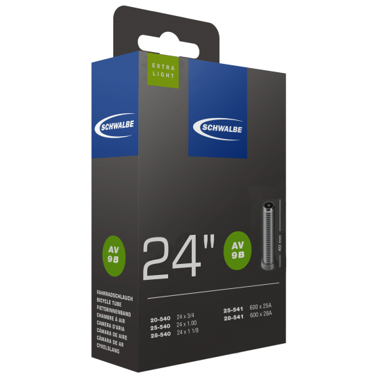 Camera SCHWALBE AV9B EXTRA LIGHT 20/28-540/541 OEM AGV 40mm Camera SCHWALBE AV9B EXTRA LIGHT 20/28-540/541 OEM AGV 40mm