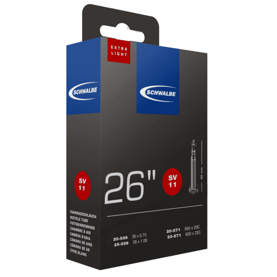 Camera SCHWALBE SV11 Extra Light 20/25-559/571 IB 40mm Camera SCHWALBE SV11 Extra Light 20/25-559/571 IB 40mm