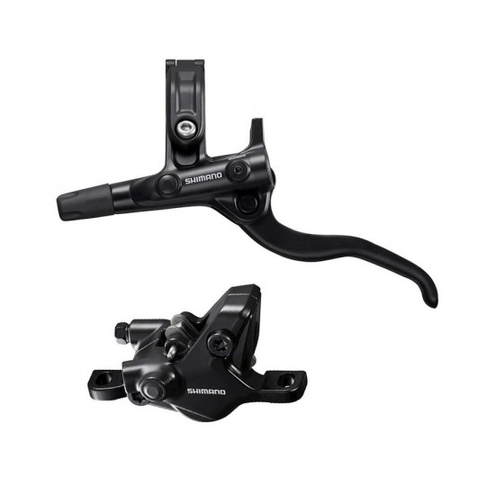Frana disc hidraulica SHIMANO BL-M4100 (L) + BR-MT410 (F) | placute resin