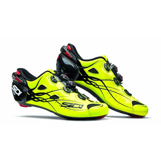 Pantofi ciclism SIDI Shot Carbon Road galben fluo 44 Pantofi ciclism SIDI Shot Carbon Road galben fluo 44
