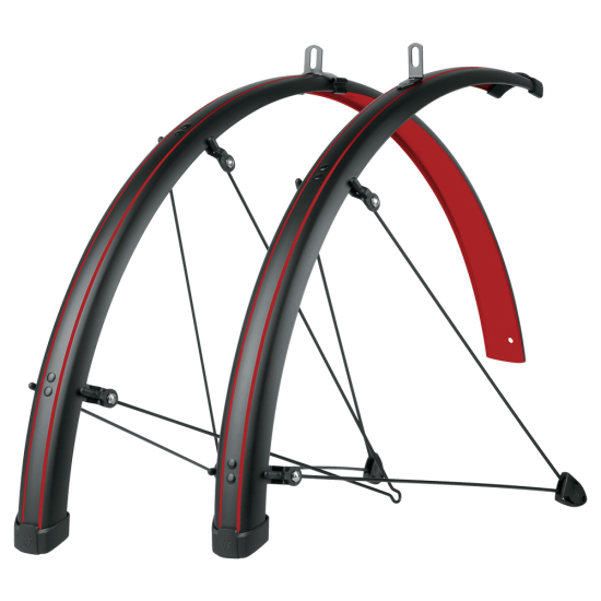 Aripi SKS Stingray 28 negru/rosu - set fata/spate