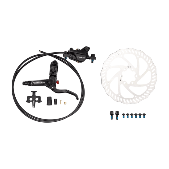 BRK RADIUS, BH-M850, REAR, DISC, HYDRAULIC, POST MOUNT, FLAT BAR LEVER W/ REACH ADJUSTMENT, W/ 160MM 6-BOLT ROTOR BRK RADIUS, BH-M850, REAR, DISC, HYDRAULIC, POST MOUNT, FLAT BAR LEVER W/ REACH ADJUSTMENT, W/ 160MM 6-BOLT ROTOR