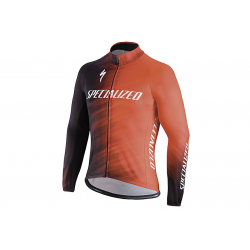 Tricou Ciclism SPECIALIZED Element SL Team Expert (L/S) - Rocket Red/Black Faze M